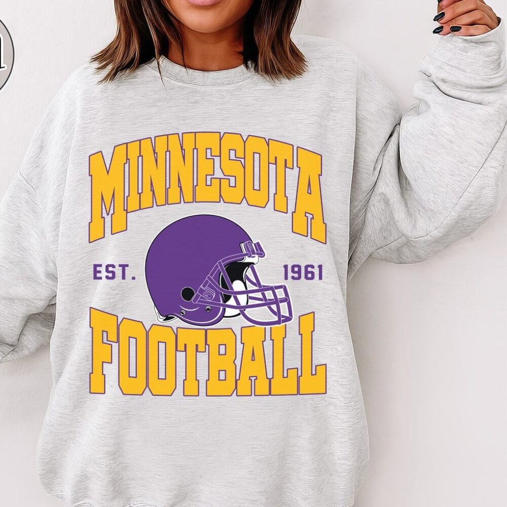 Minnesota Football Style Crewneck Sweatshirt 17